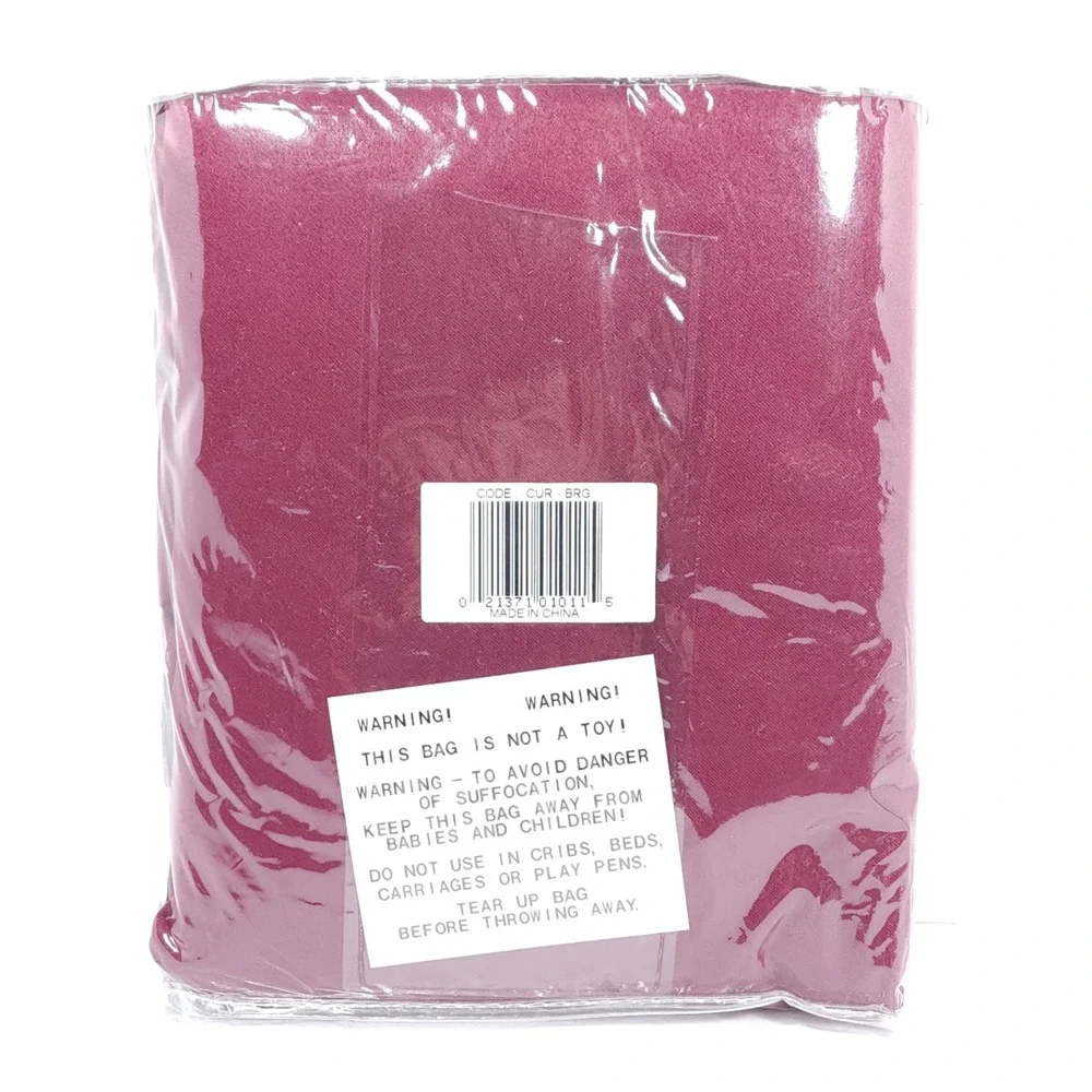 VTG Burlington Energy Saving Blackout Drapery Panels 5 Piece Burgundy 52